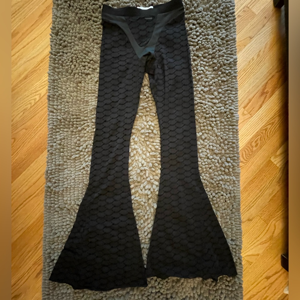 Mesh Flare Monogram pants